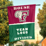 Fordham Rams vs Custom Team House Divided Flag, NCAA College Flag