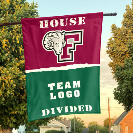 Fordham Rams vs Custom Team House Divided Flag, NCAA College Flag