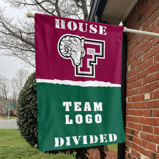 Fordham Rams vs Custom Team House Divided Flag, NCAA College Flag