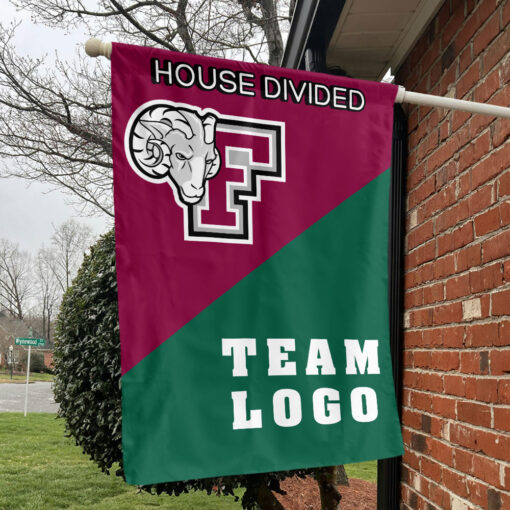 Fordham Rams vs Custom Team House Divided Flag, NCAA Custom Flag