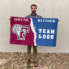 Fordham Rams vs Custom Team House Divided Flag, NCAA House Flag 2 Fordham Rams vs Custom Team House Divided Flag, NCAA House Flag