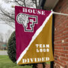 Fordham Rams vs Custom Team House Divided Flag, NCAA Rivalry Flag 1 Fordham Rams vs Custom Team House Divided Flag, NCAA Rivalry Flag