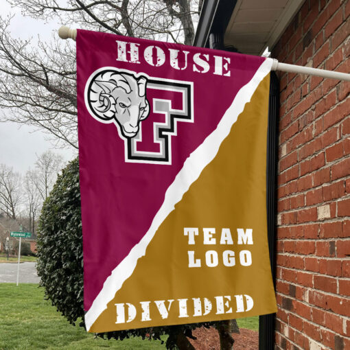 Fordham Rams vs Custom Team House Divided Flag, NCAA Rivalry Flag Fordham Rams vs Custom Team House Divided Flag, NCAA Rivalry Flag