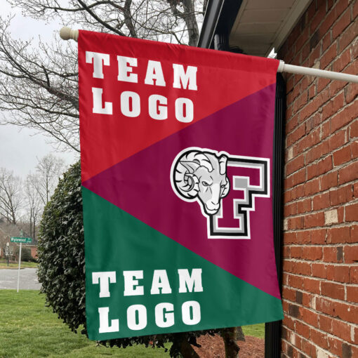 Fordham Rams vs Custom Team House Divided Flag, NCAA Spirit Flag