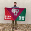Fordham Rams vs Custom Team House Divided Flag, NCAA Spirit Flag