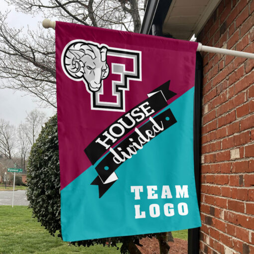 Fordham Rams vs Custom Team House Divided Flag, NCAA Team Flag Fordham Rams vs Custom Team House Divided Flag, NCAA Team Flag