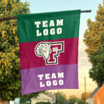 Fordham Rams vs Custom Team House Divided Flag, NCAA Two Team Flag