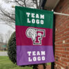 Fordham Rams vs Custom Team House Divided Flag, NCAA Two Team Flag 1 Fordham Rams vs Custom Team House Divided Flag, NCAA Two Team Flag