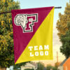 Fordham Rams vs Custom Team House Divided Flag, Personalized College Flag