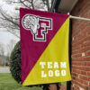 Fordham Rams vs Custom Team House Divided Flag, Personalized College Flag