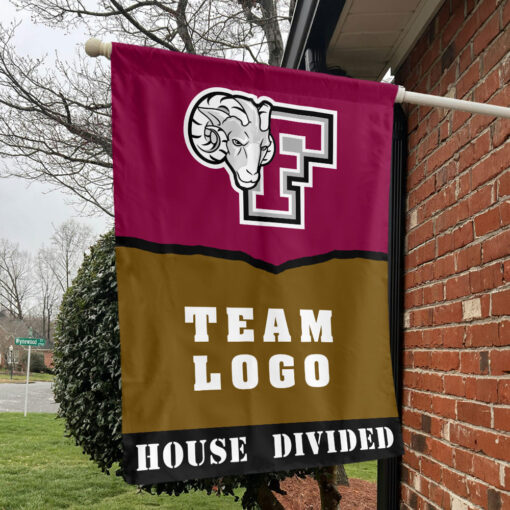 Fordham Rams vs Custom Team House Divided Flag, Personalized House Flag Fordham Rams vs Custom Team House Divided Flag, Personalized House Flag