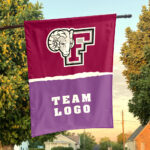 Fordham Rams vs Custom Team House Divided Flag, Personalized NCAA Flag