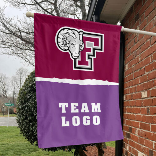 Fordham Rams vs Custom Team House Divided Flag, Personalized NCAA Flag
