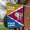 Fordham Rams vs Custom Team House Divided Flag, Personalized Spirit Flag