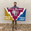 Fordham Rams vs Custom Team House Divided Flag, Personalized Spirit Flag