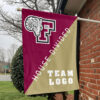Fordham Rams vs Custom Team House Divided Flag, Personalized Split Flag 1 Fordham Rams vs Custom Team House Divided Flag, Personalized Split Flag