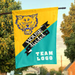 Fort Valley State Wildcats vs Custom Team House Divided Flag, College Custom Flag
