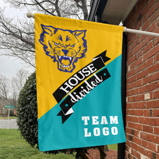 Fort Valley State Wildcats vs Custom Team House Divided Flag, College Custom Flag