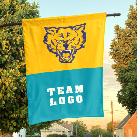 Fort Valley State Wildcats vs Custom Team House Divided Flag, Custom College Flag