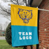 Fort Valley State Wildcats vs Custom Team House Divided Flag, Custom College Flag