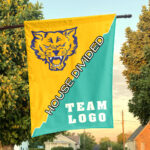 Fort Valley State Wildcats vs Custom Team House Divided Flag, Custom NCAA Flag
