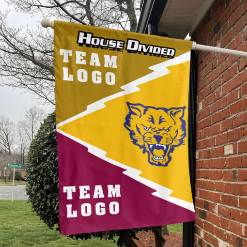 Fort Valley State Wildcats vs Custom Team House Divided Flag, Custom Spirit Flag