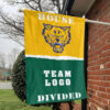 Fort Valley State Wildcats vs Custom Team House Divided Flag, Custom Split Flag