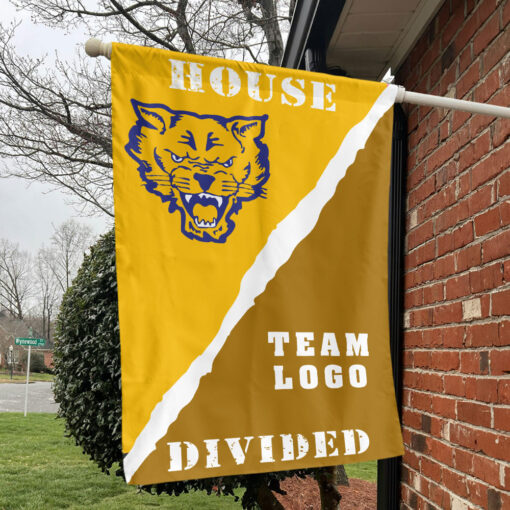Fort Valley State Wildcats vs Custom Team House Divided Flag, Custom Team Flag