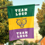Fort Valley State Wildcats vs Custom Team House Divided Flag, NCAA House Flag
