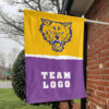 Fort Valley State Wildcats vs Custom Team House Divided Flag, NCAA Spirit Flag
