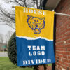 Fort Valley State Wildcats vs Custom Team House Divided Flag, NCAA Team Flag