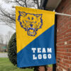 Fort Valley State Wildcats vs Custom Team House Divided Flag, NCAA Two Team Flag