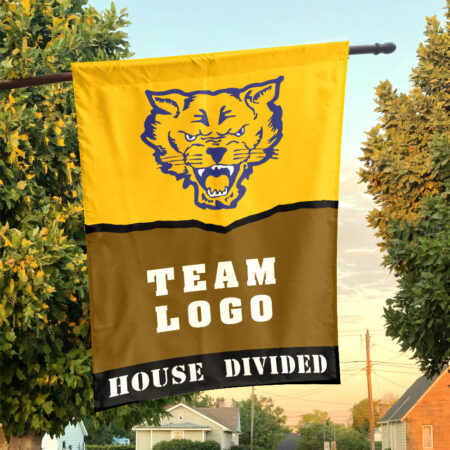 Fort Valley State Wildcats vs Custom Team House Divided Flag, Personalized House Flag