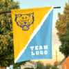 Fort Valley State Wildcats vs Custom Team House Divided Flag, Personalized NCAA Flag