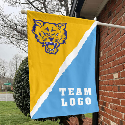 Fort Valley State Wildcats vs Custom Team House Divided Flag, Personalized NCAA Flag
