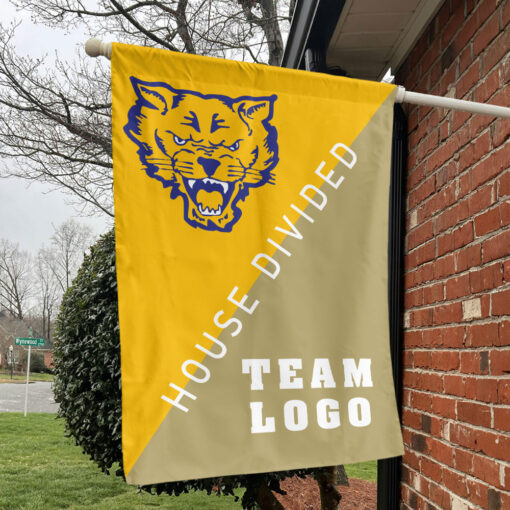 Fort Valley State Wildcats vs Custom Team House Divided Flag, Personalized Spirit Flag