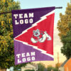 Fresno State Bulldogs vs Custom Team House Divided Flag, Custom Spirit Flag