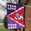 Fresno State Bulldogs vs Custom Team House Divided Flag, Custom Spirit Flag