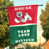 Fresno State Bulldogs vs Custom Team House Divided Flag, NCAA College Flag