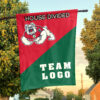 Fresno State Bulldogs vs Custom Team House Divided Flag, NCAA Custom Flag