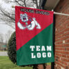 Fresno State Bulldogs vs Custom Team House Divided Flag, NCAA Custom Flag