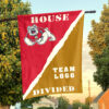 Fresno State Bulldogs vs Custom Team House Divided Flag, NCAA Rivalry Flag