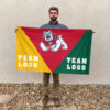 Fresno State Bulldogs vs Custom Team House Divided Flag, NCAA Spirit Flag