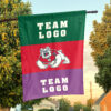 Fresno State Bulldogs vs Custom Team House Divided Flag, NCAA Two Team Flag