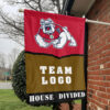 Fresno State Bulldogs vs Custom Team House Divided Flag, Personalized House Flag