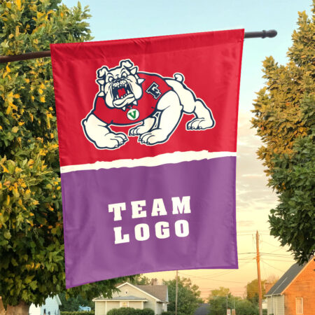 Fresno State Bulldogs vs Custom Team House Divided Flag, Personalized NCAA Flag