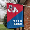 Fresno State Bulldogs vs Custom Team House Divided Flag, Personalized Team Flag