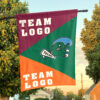 Green Wave vs Custom Team House Divided Flag, Custom College Flag