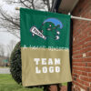 Green Wave vs Custom Team House Divided Flag, Custom Rivalry Flag 1 Green Wave vs Custom Team House Divided Flag, Custom Rivalry Flag