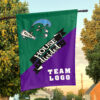 Green Wave vs Custom Team House Divided Flag, Custom Team Flag